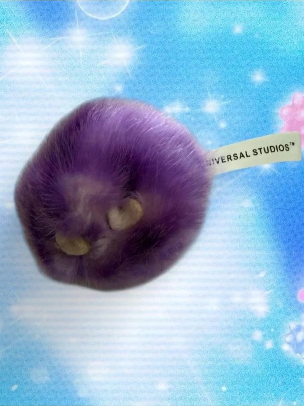 Universal Studios purple Harry Potter Wizarding World Pygmy Puff Plush keychain